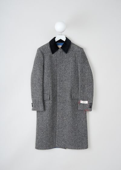 Marni Speckled wool herringbone coat photo 2