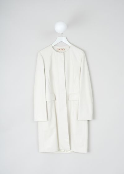 Marni Lily white leather duster coat photo 2