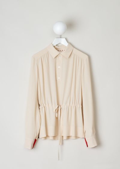 Marni Nude colored blouse with waist tie  photo 2