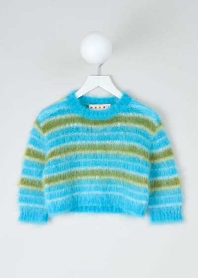 Marni Cobalt blue Fuzzy Wuzzy mohair sweater photo 2