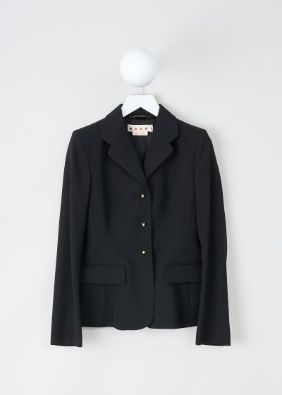 Marni Black fitted wool jacket photo 2