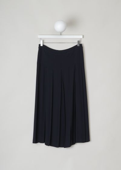 Marni Dark blue pleated circle skirt photo 2