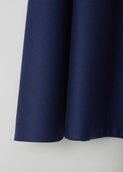 Marni Navy blue wool midi skirt