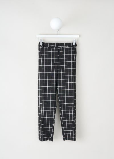 Marni Black pants with white grid pattern photo 2