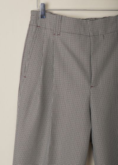 Marni Ruby Houndstooth Compact wool pants