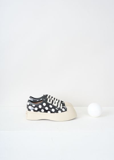 Marni Black-and-white polka dot Pablo sneakers photo 2