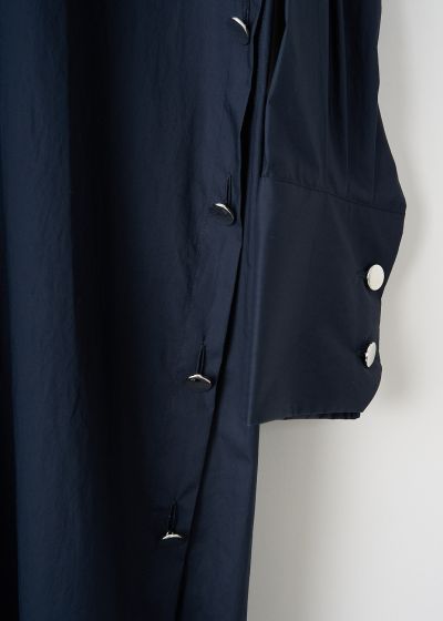 Plan C Navy blue shirt dress with button detailing