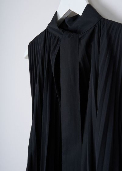 Plan C Black pleated maxi dress