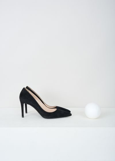 Prada Black suede high heel pump photo 2