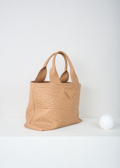 Prada Nude leather shopper bag 