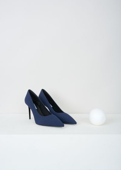 Prada Blue high-heel pumps