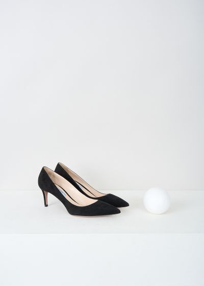 Prada Black suede pumps