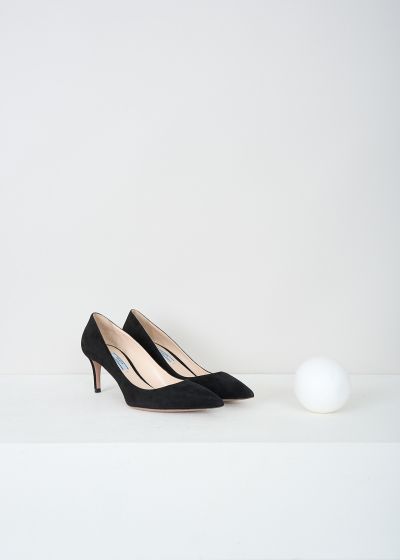 Prada Black suede pumps