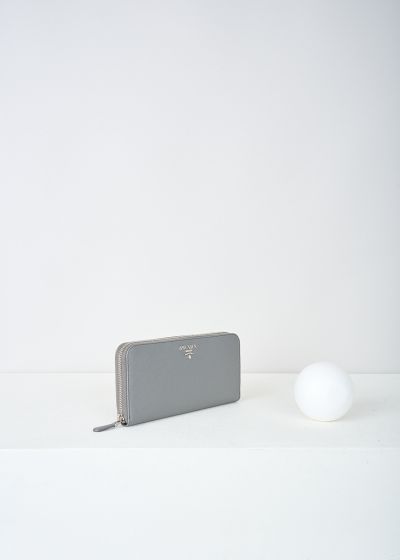 Prada Grey leather wallet