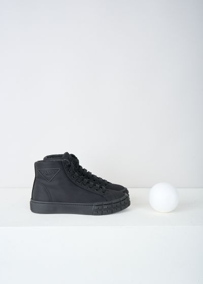 Prada Black high top sneakers photo 2