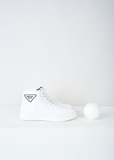 Prada White high top sneakers  photo 2