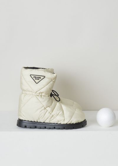 Prada Padded ankle boots in white photo 2