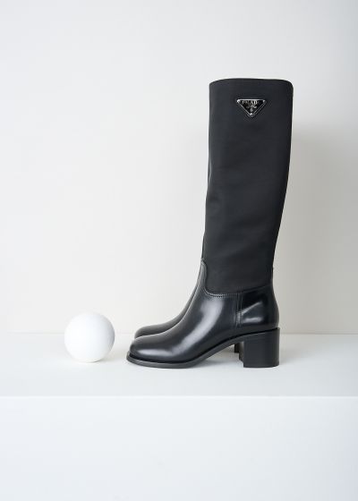 Prada High black Re-Nylon boots photo 2