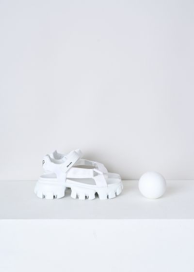Prada White sporty sandals with chunky soles photo 2