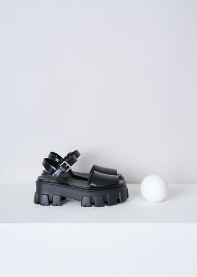 Prada Black chunky platform sandals photo 2