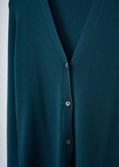 Prada Petrol blue V-neck cardigan