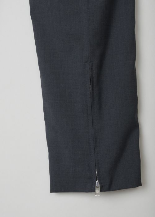 Prada Charcoal colored flat-front pants