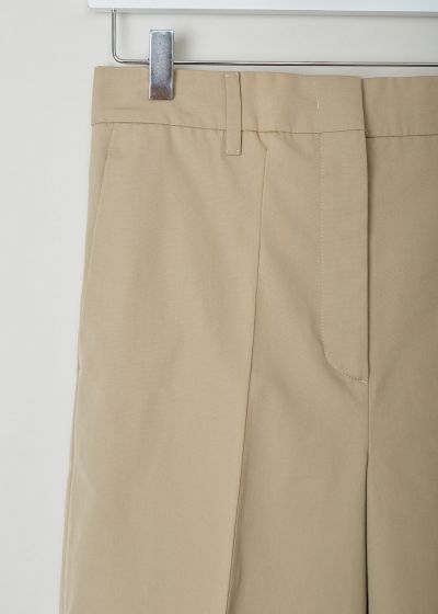 Prada Khaki colored straight and wide pants