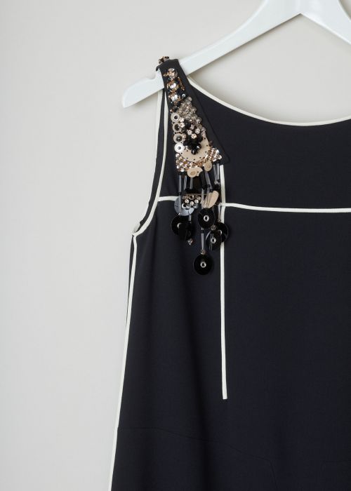 Prada Black beaded and sequined dress