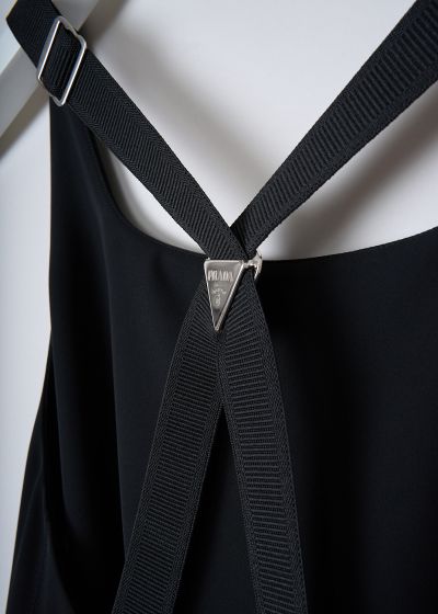 Prada Black sleeveless dress with crossed back