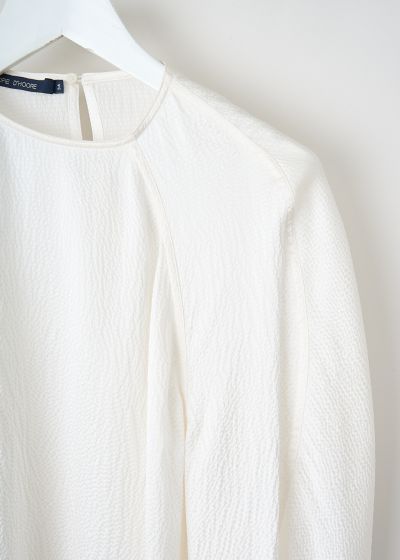 Sofie d'Hoore Hammered silk Baker top in white