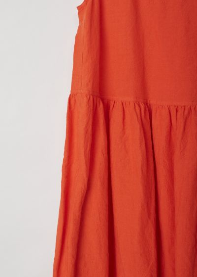 Sofie d’Hoore Bright red linen dress