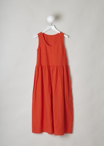 Sofie d’Hoore Bright red linen dress photo 2