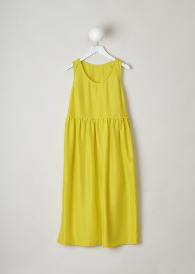 Sofie d’Hoore Bright yellow silk dress photo 2