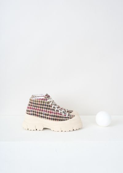 Sofie d'Hoore Bordeaux houndstooth Fairway sneakers photo 2