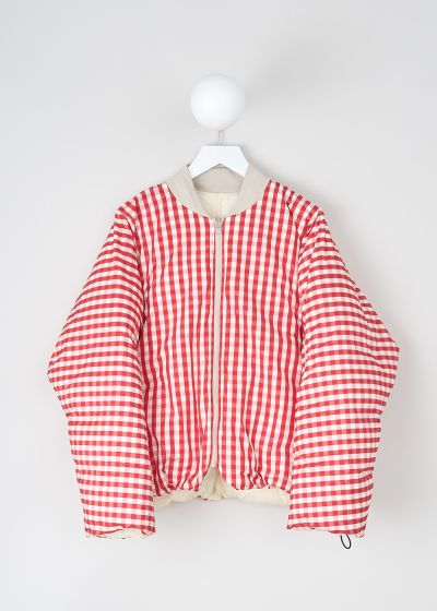 Sofie d'Hoore Reversible bomber in red check/butter photo 2