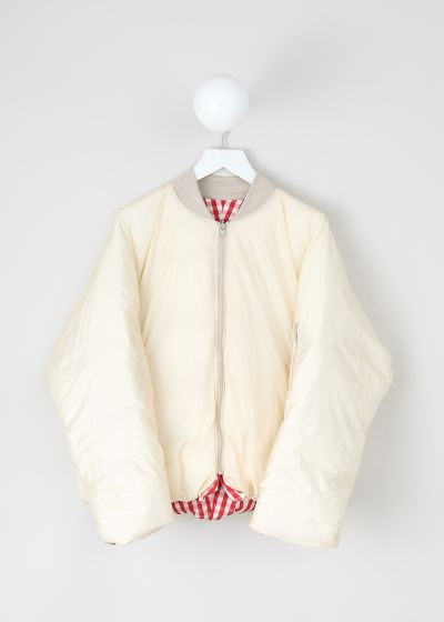 Sofie d'Hoore Reversible bomber in red check/butter