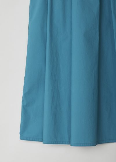 Sofie d’Hoore Turquoise pleated skirt