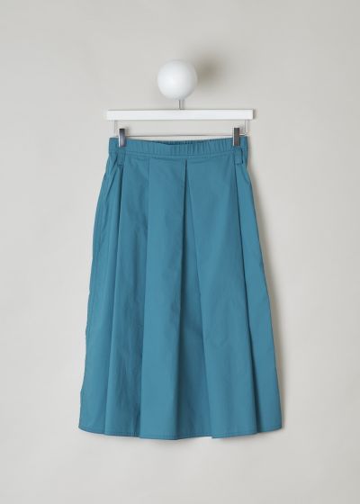 Sofie d’Hoore Turquoise pleated skirt photo 2