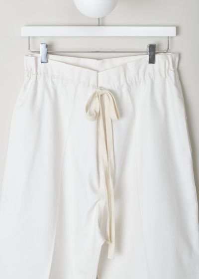 Sofie d’Hoore White cotton pants with drawstring 