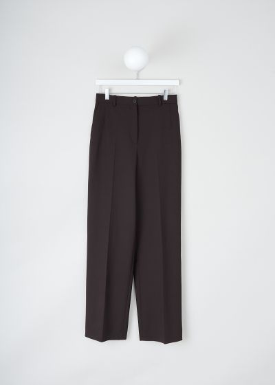 The Row Saddle brown high-waisted pants photo 2