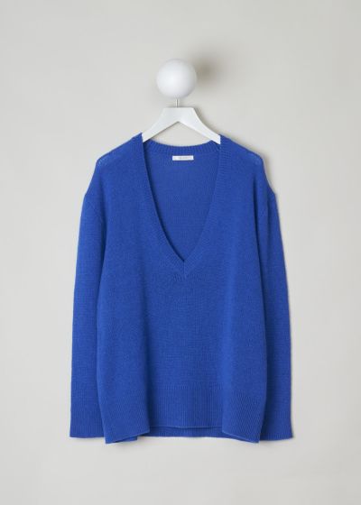 The Row Blue cashmere V-neckline sweater photo 2