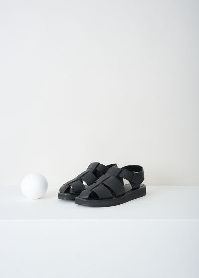 The Row Fisherman sandals in black