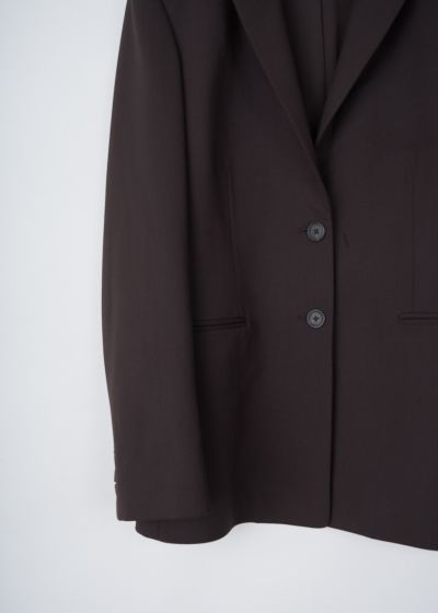 The Row Single-breasted jacket in Saddle Brown