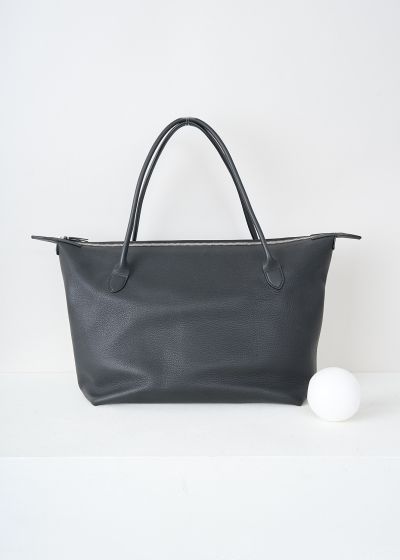 The Row Lux satchel shoulder bag in black  photo 2