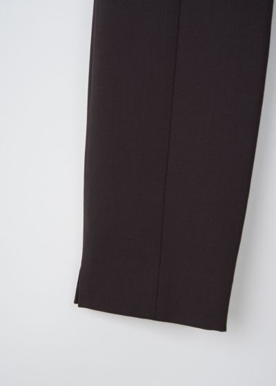 The Row Sovino pants in Saddle Brown 