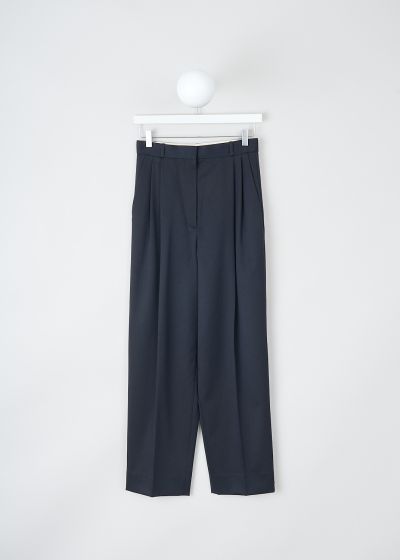 The Row High-waisted Nica pants in navy  photo 2