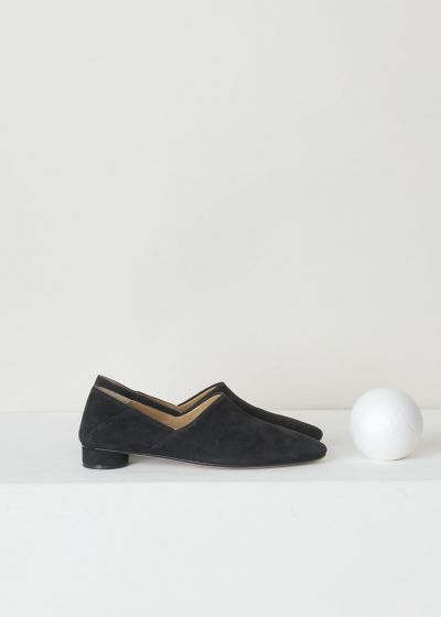 The Row Black suede slipper photo 2