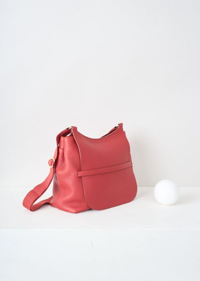 The Row Sideby bag in Magenta red