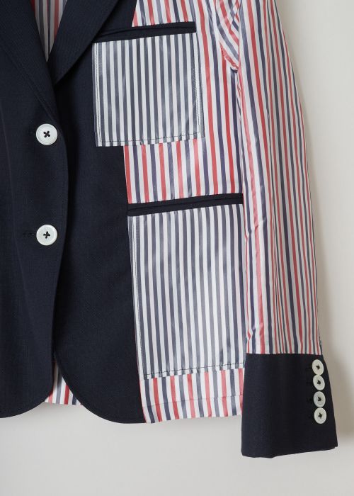 Thom Browne Red and blue striped jacket 
