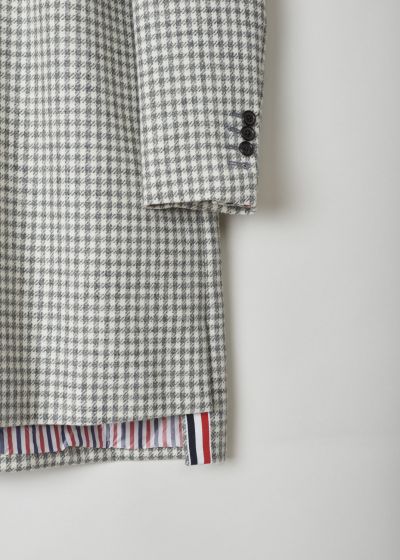 Thom Browne Houndstooth shift dress with Claudine collar